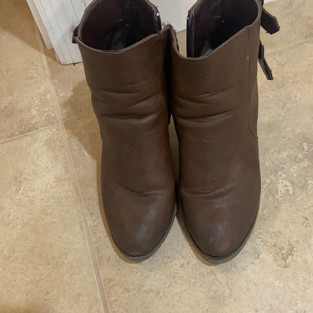 Brown booties